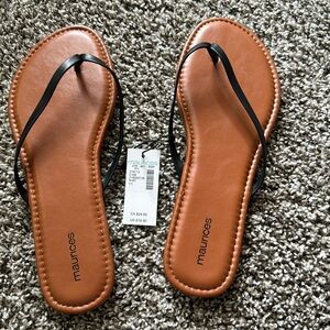 NWT - flip flops from Maurice’s. Size 11.